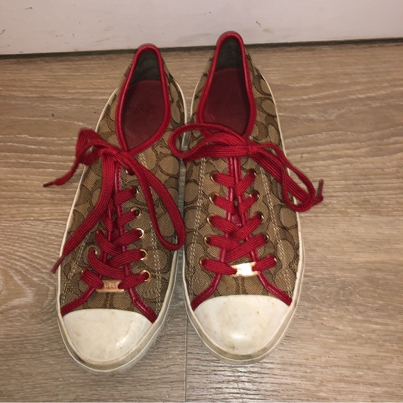 Coach ladies sneakers trainers size 9.5 - Picture 4 of 10